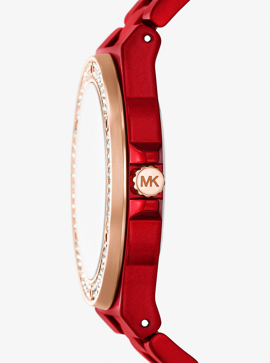 Lennox Pavé Red-Tone Watch