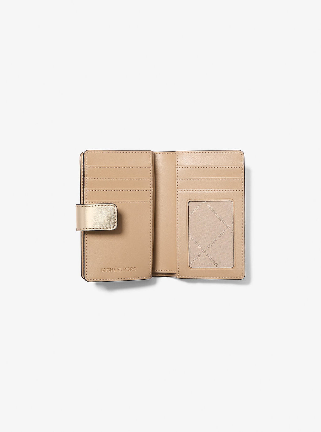 Jet Set Medium Metallic Logo Wallet