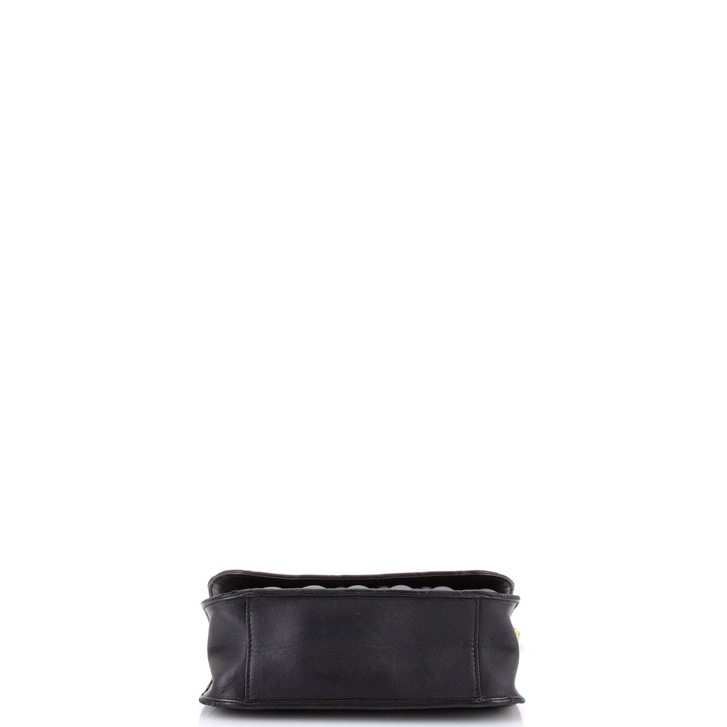 Virtus Flap Shoulder Bag Quilted Leather Small