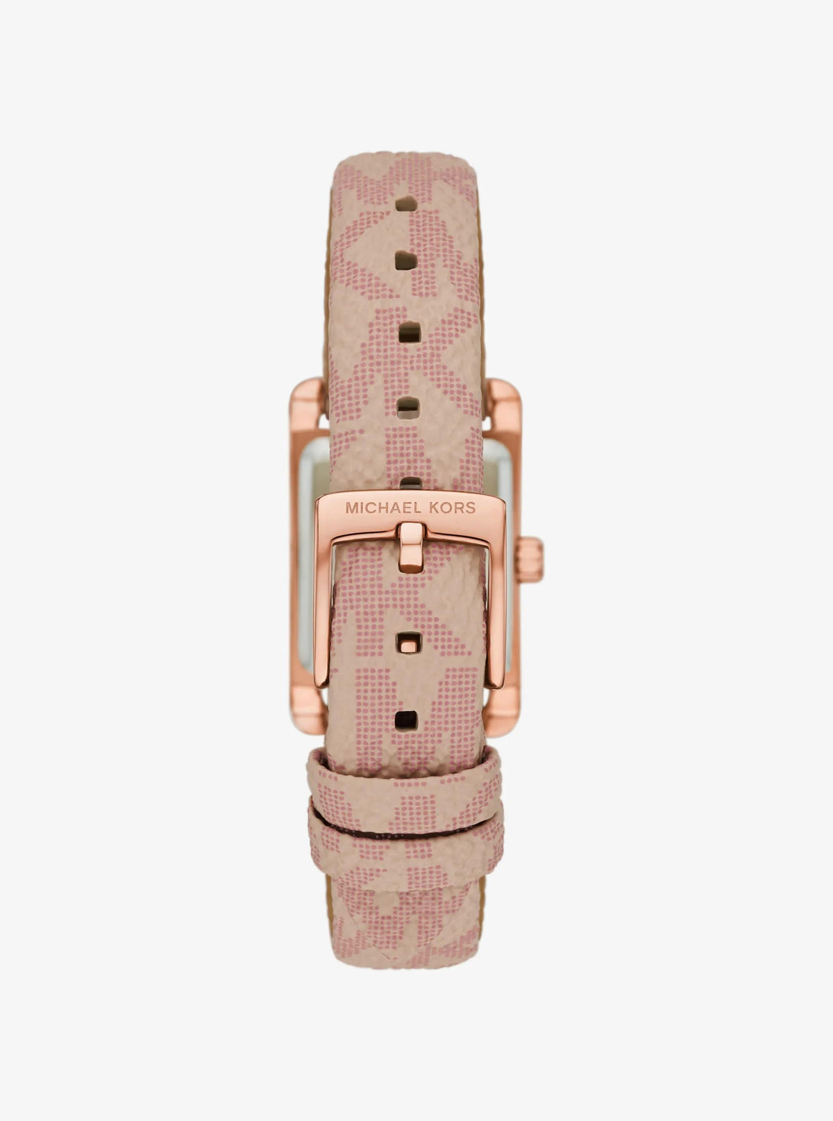Petite Monroe Rose Gold-Tone and Logo Strap Watch