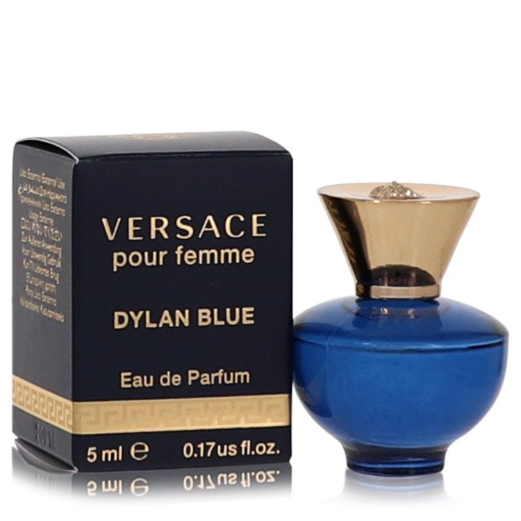 2pcs Combo Gift Set Versace Pour Femme Dylan Blue by Versace Mini EDP .17 oz for Women