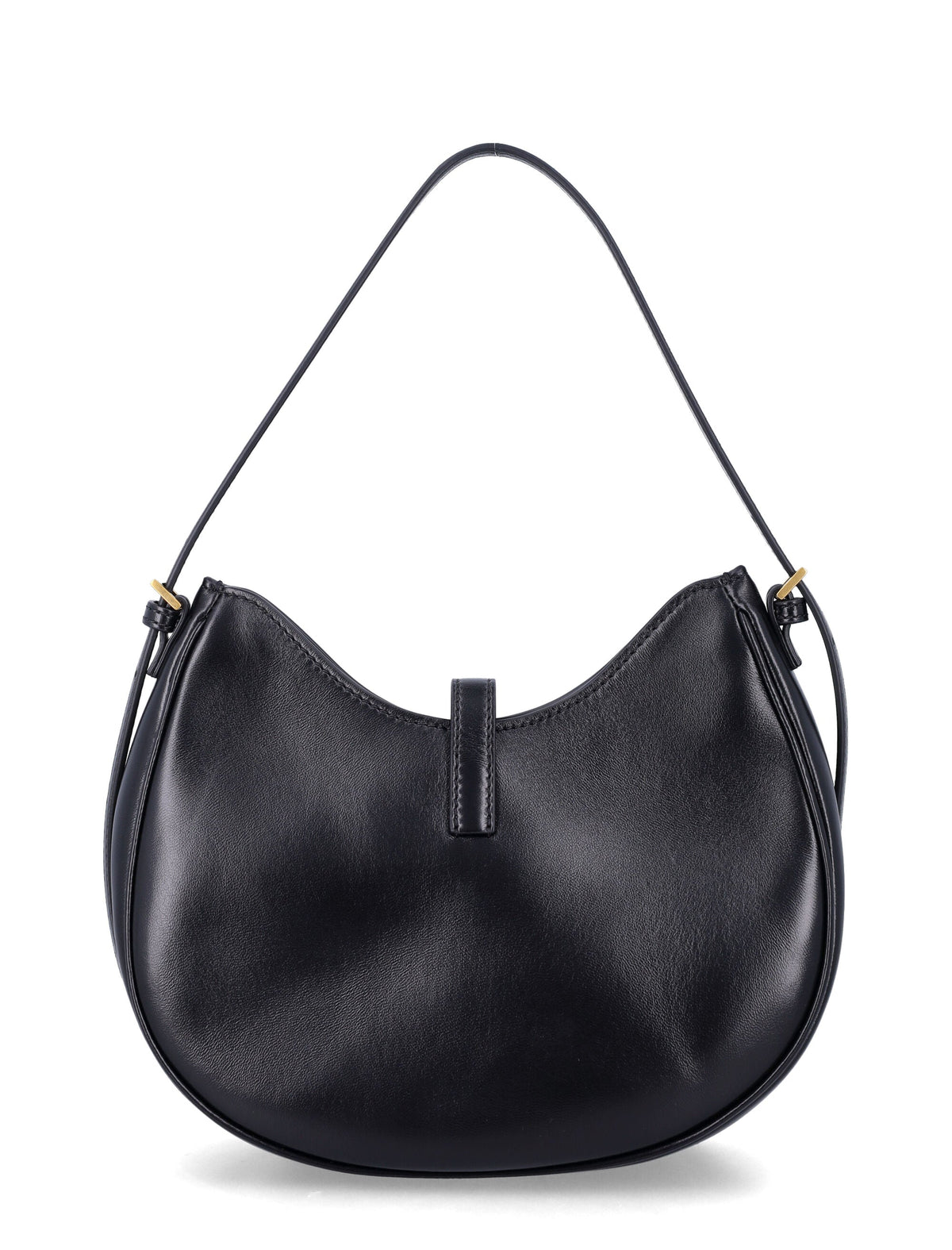 Small Hobo Crescent Leather Shoulder Bag