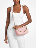Carmela Medium Signature Logo Convertible Crossbody Bag
