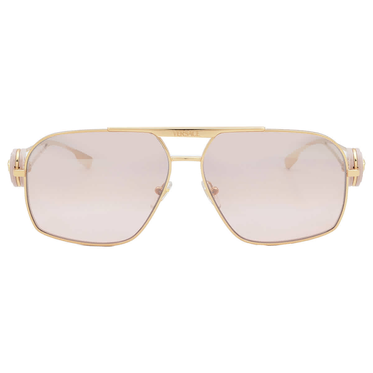 Versace Pink Mirror Navigator Men's Sunglasses VE2269 10027E 62