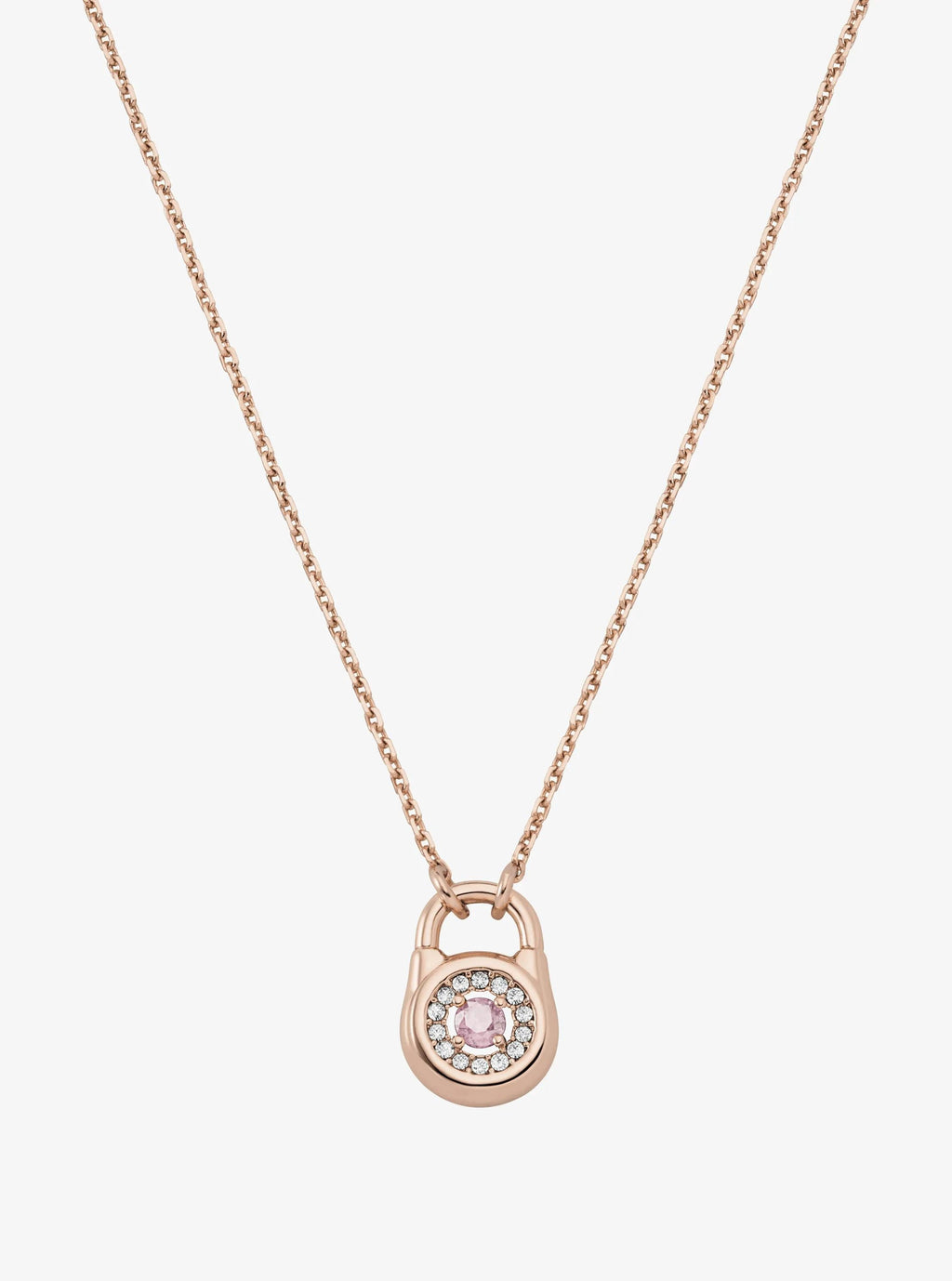 Pavé Lock Necklace