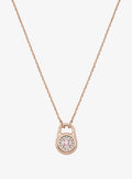 Pavé Lock Necklace