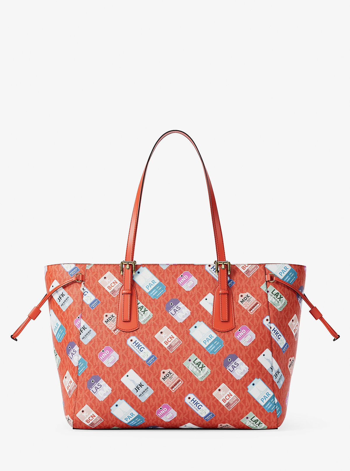Voyager Large Printed Signature Logo Tote Bag