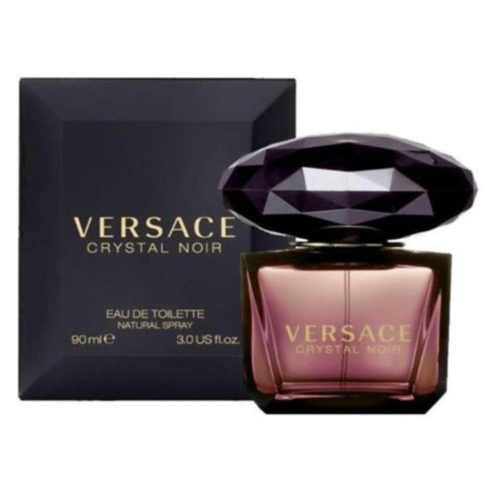 2PCS Combo Versace Crystal Noir Eau De Toilette Versace Women's Perfume 3.0 Oz