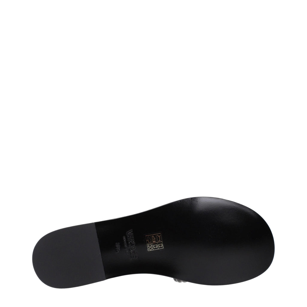 Versace Leather Women's Slippers