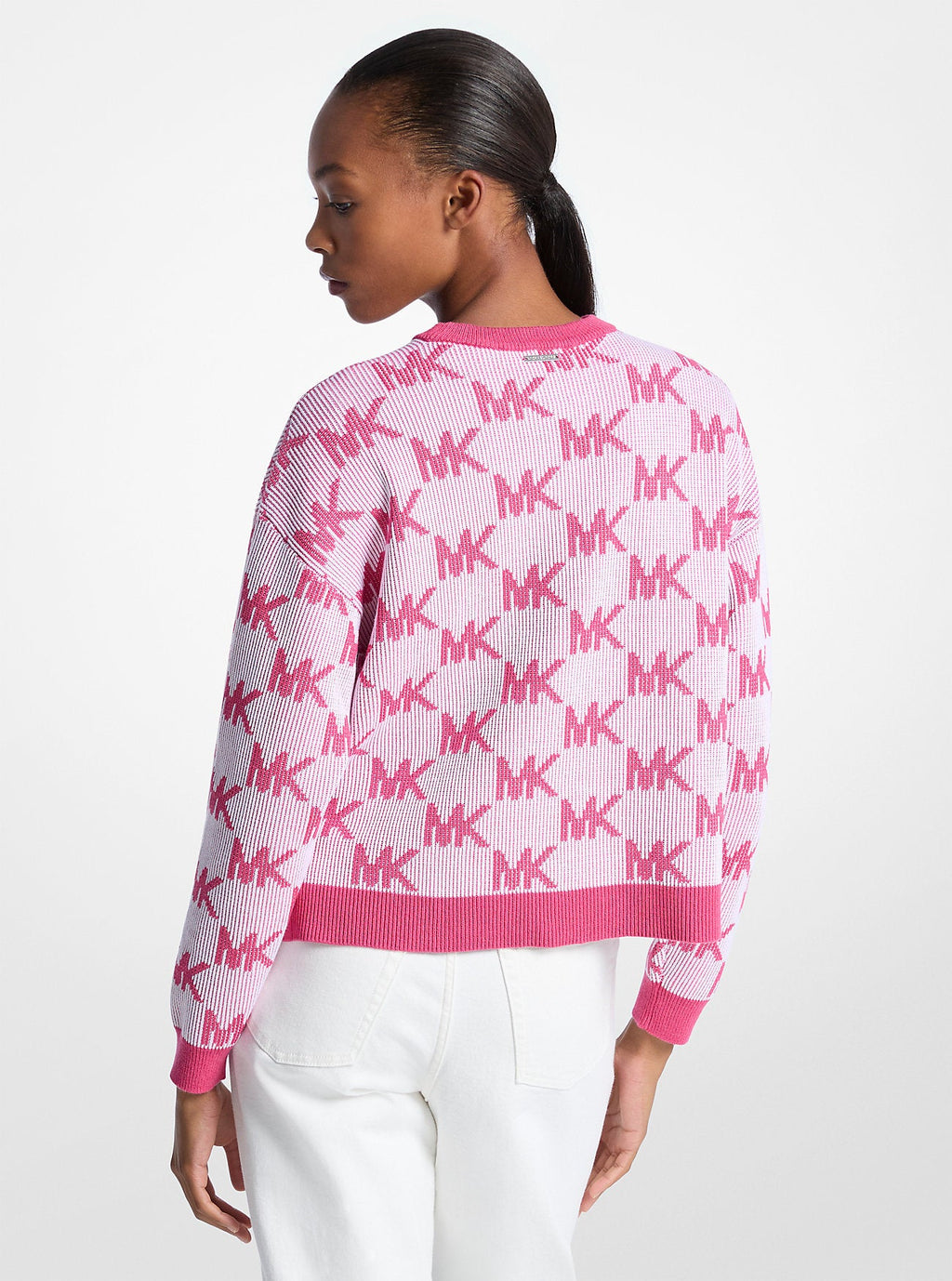 Logo Jacquard Knit Sweater