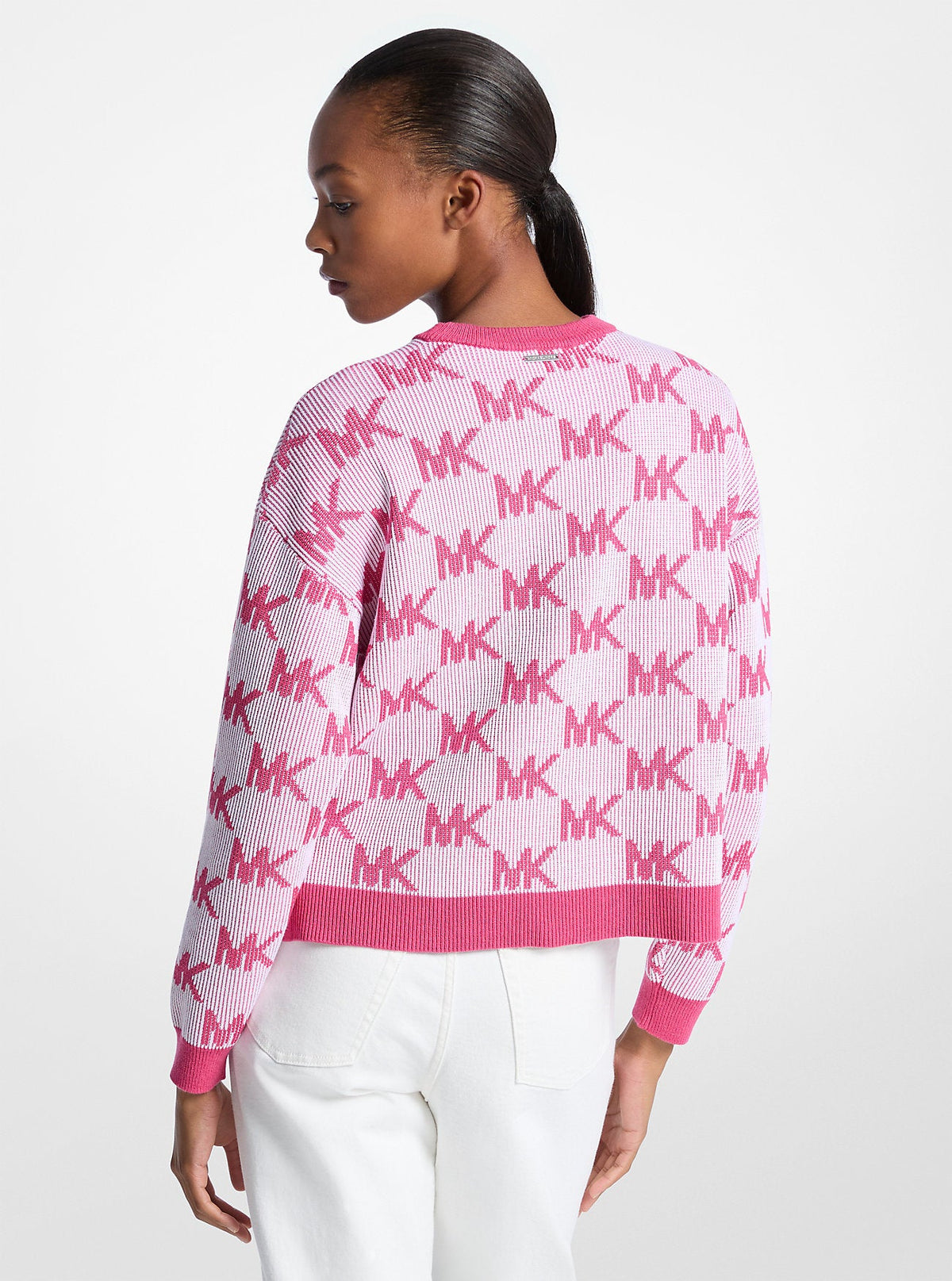 Logo Jacquard Knit Sweater