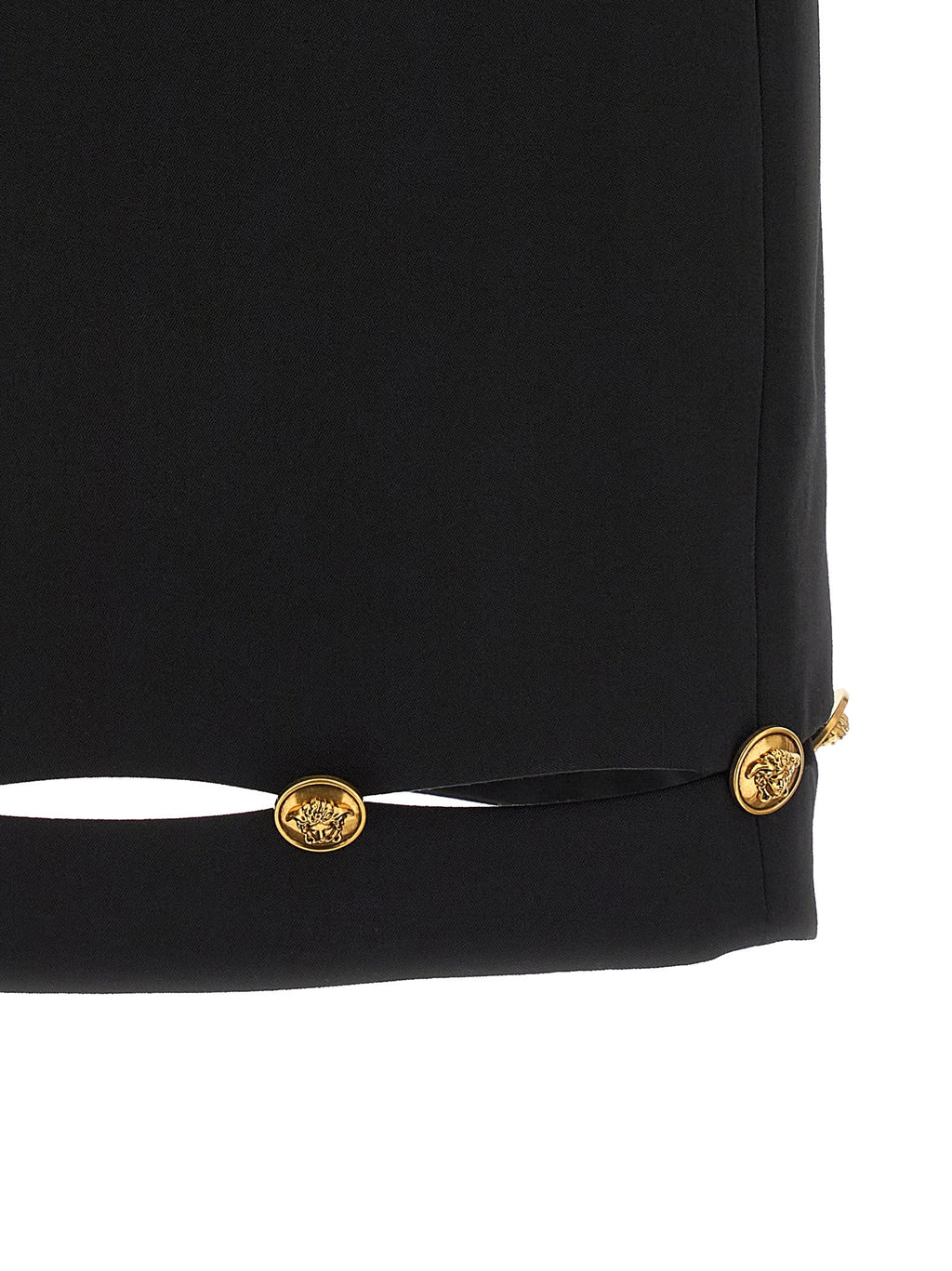 Versace Virgin Wool Long Women's Skirt
