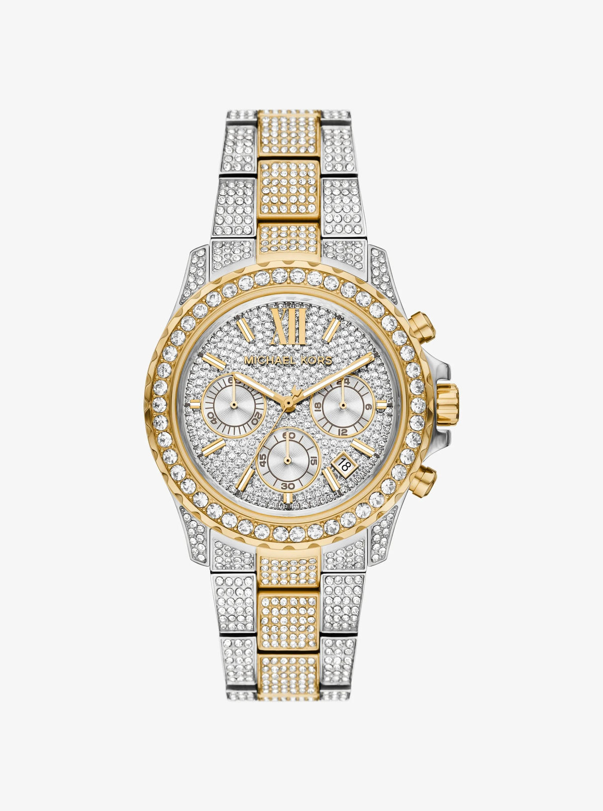 Oversized Everest Pavé Two-Tone Watch