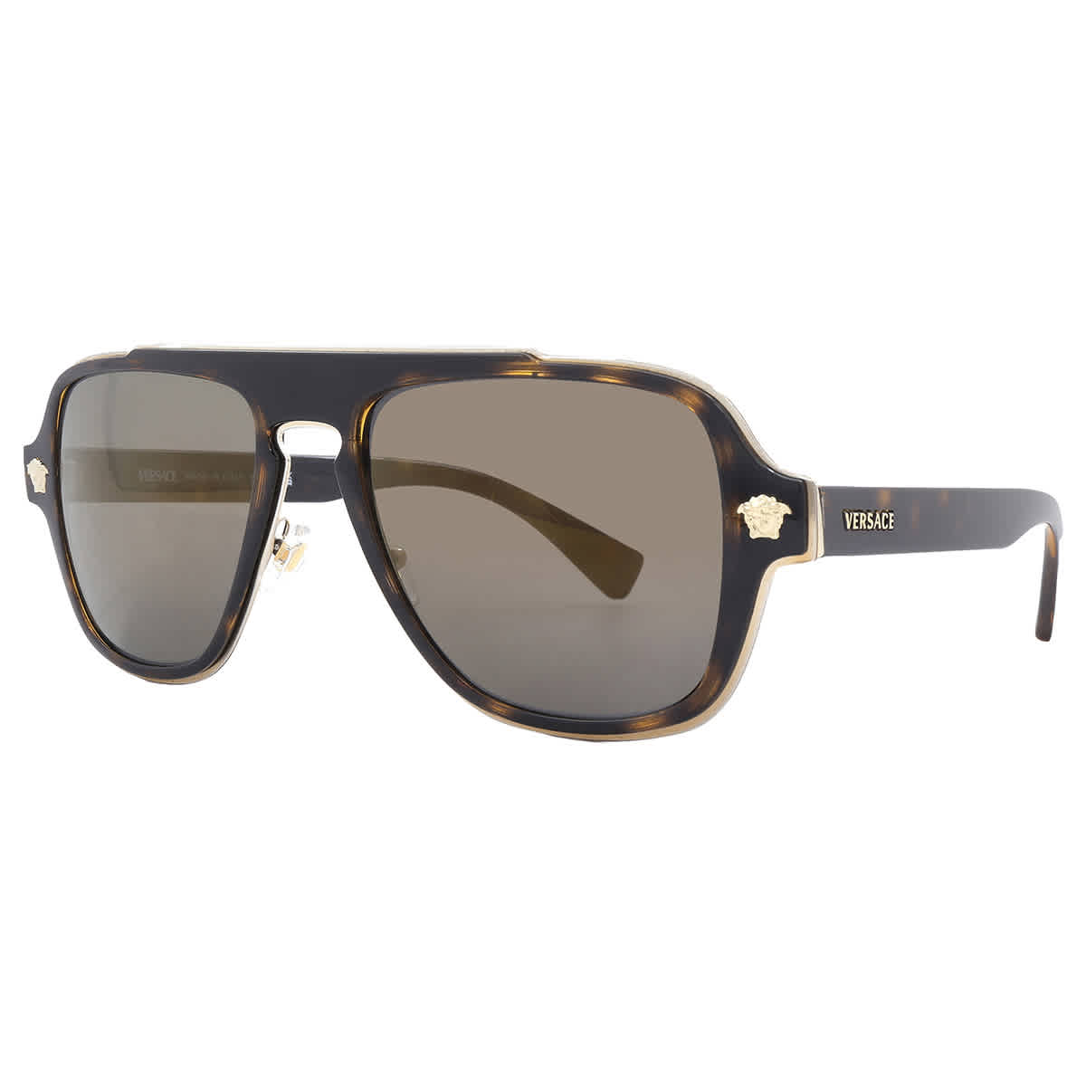 Versace Grey Navigator Men's Sunglasses VE2199 12524T 56