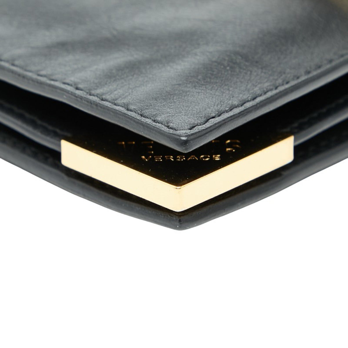 Versace Leather Clutch Bag (Pre-Owned)