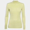 Versace Jeans Couture Lime Green Knit Back Open Sweatshirt