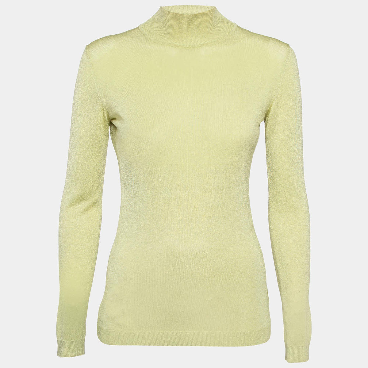 Versace Jeans Couture Lime Green Knit Back Open Sweatshirt