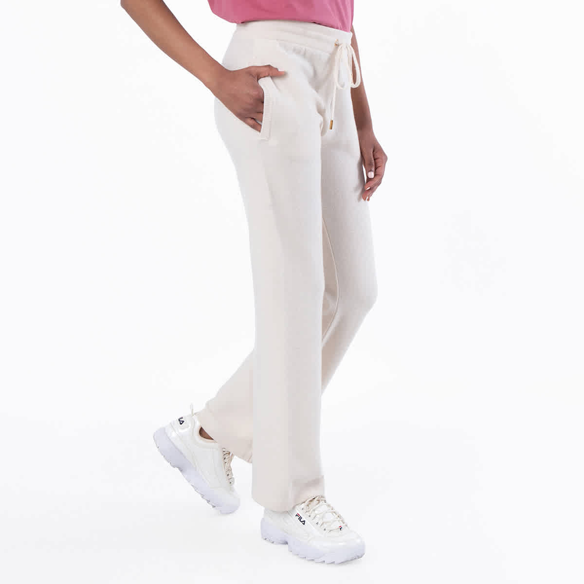 Versace Wool-Blend Flared Towel Pants