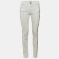 Versace Jeans White Denim Studded Jeans