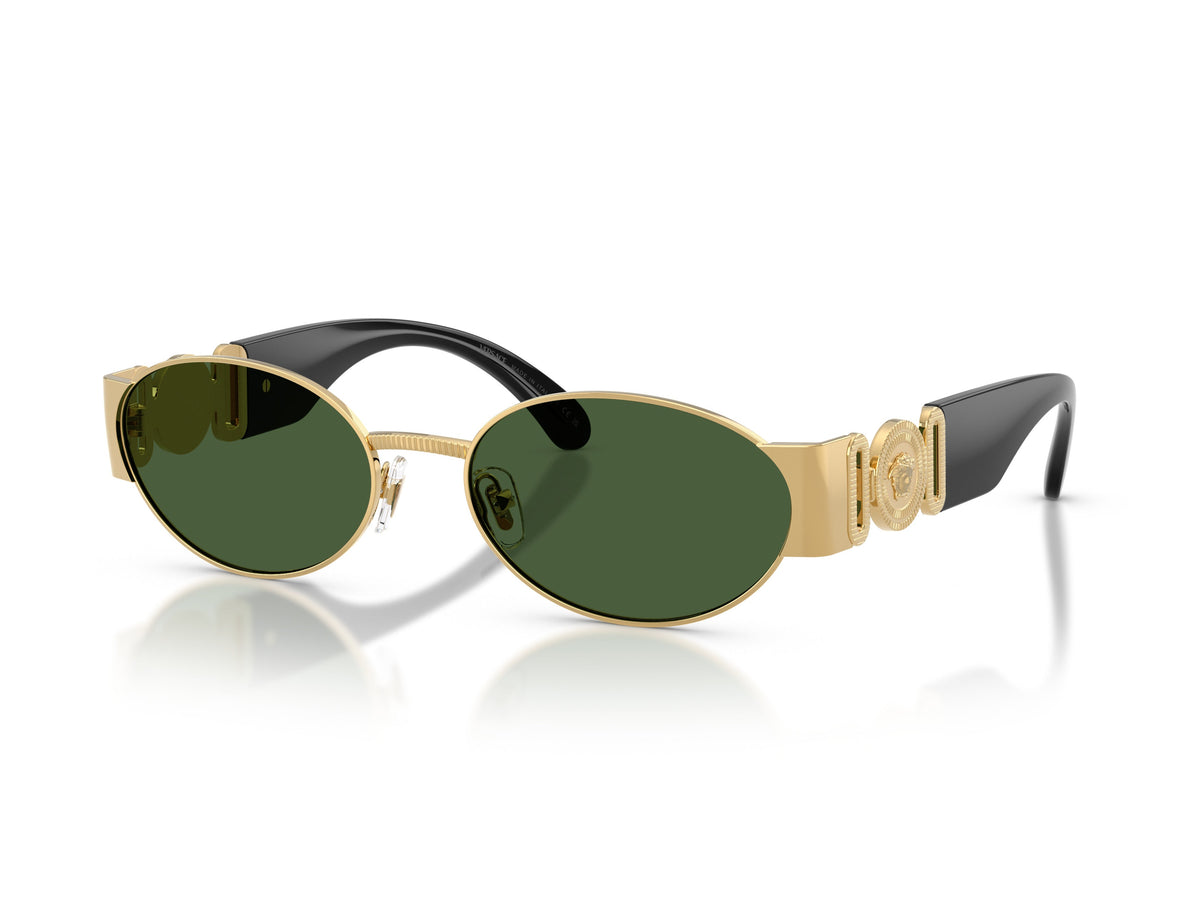 Gold 0ve2299 Metal Round Sunglasses