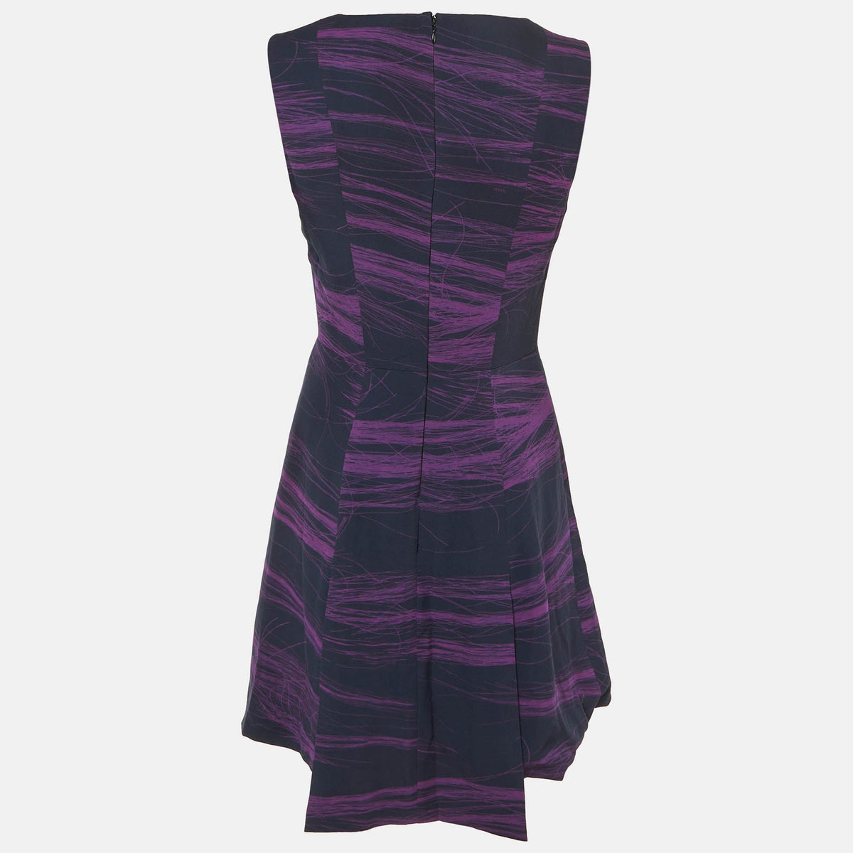 Versus Versace Navy Blue Crepe Sleeveless Dress