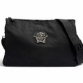 Versace Nylon Leather Clutch Bag Shoulder Bag (Pre-Owned)