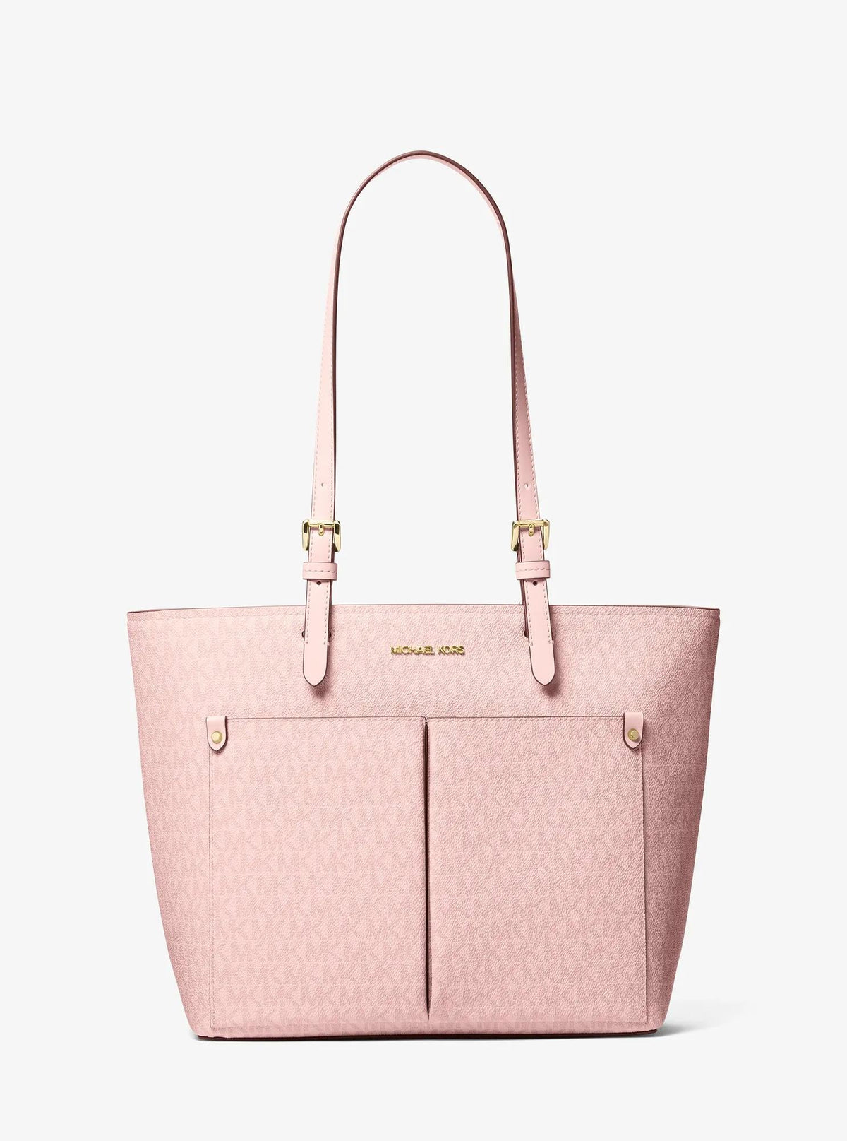 Jet Set Medium Signature Logo Pocket Tote Bag