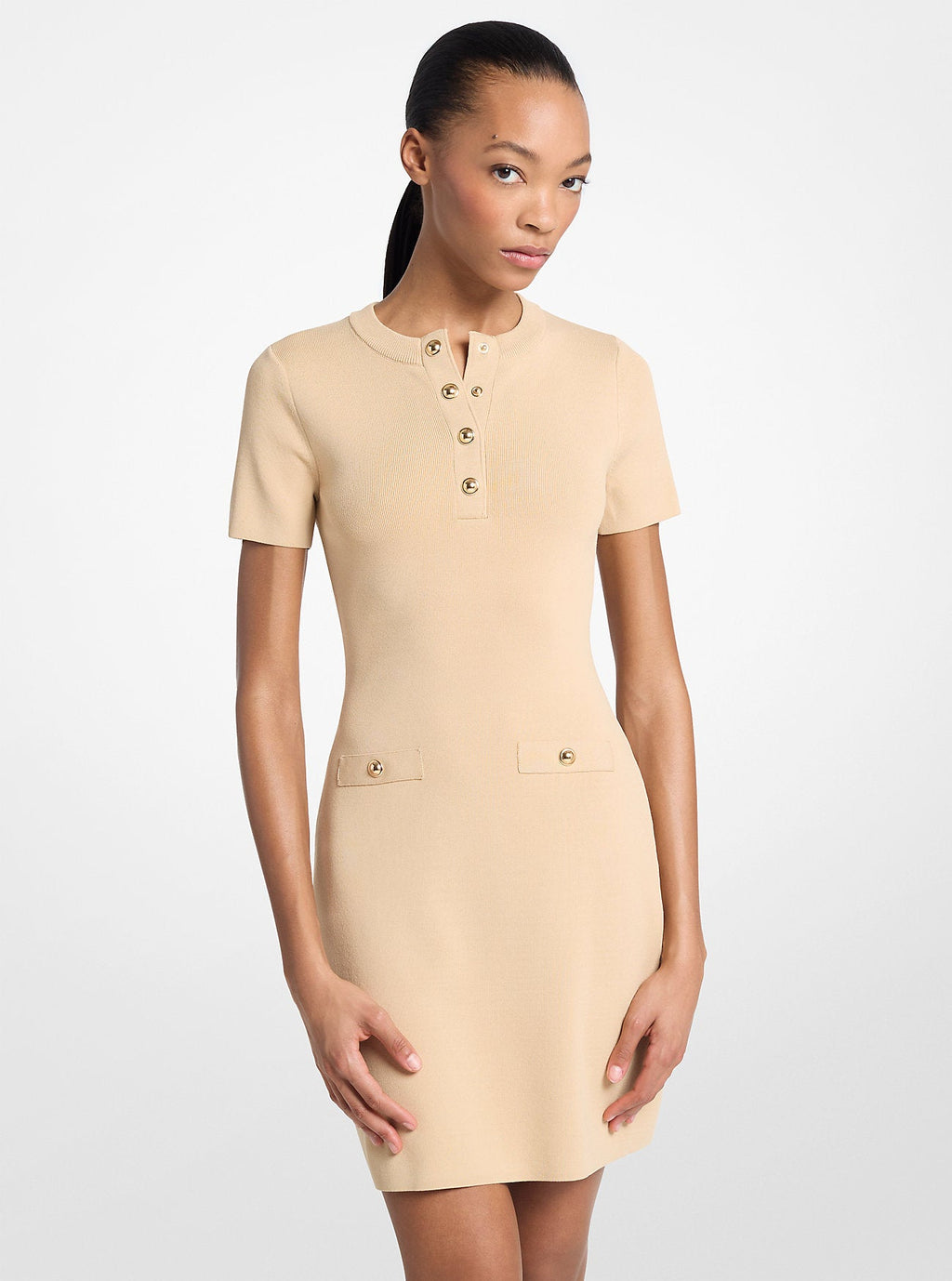 Viscose Blend Mini Dress
