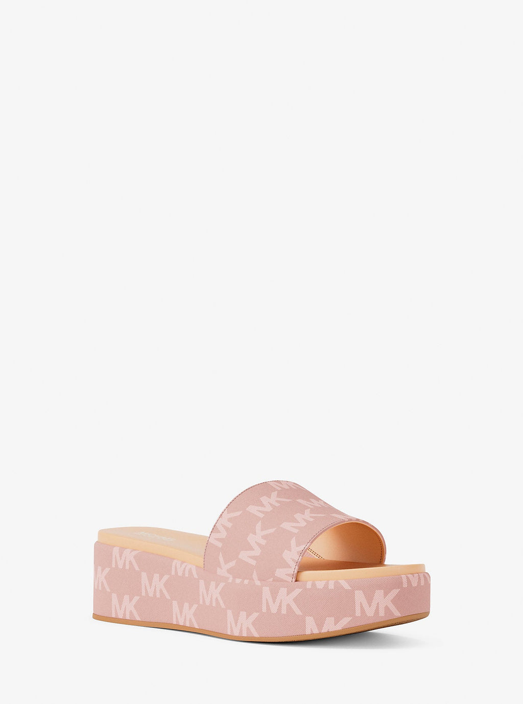 Sadler Logo Jacquard Platform Slide Sandal