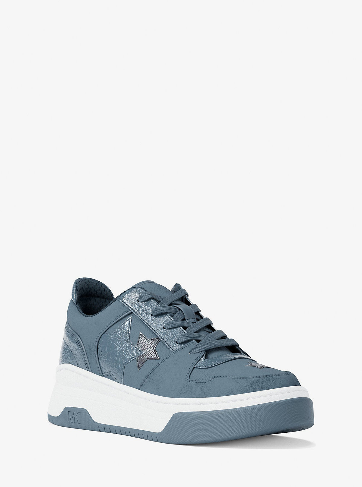 Lexi Embellished Mixed-Media Sneaker