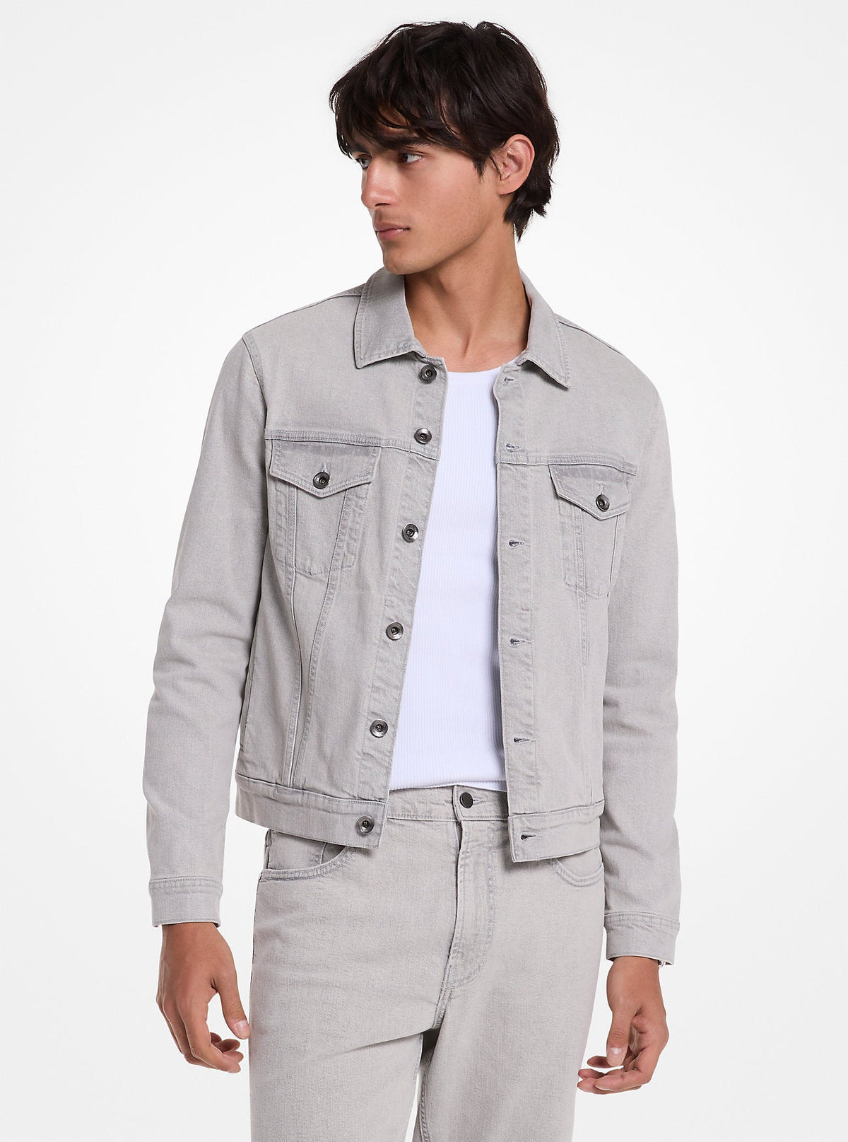 Stretch Denim Trucker Jacket