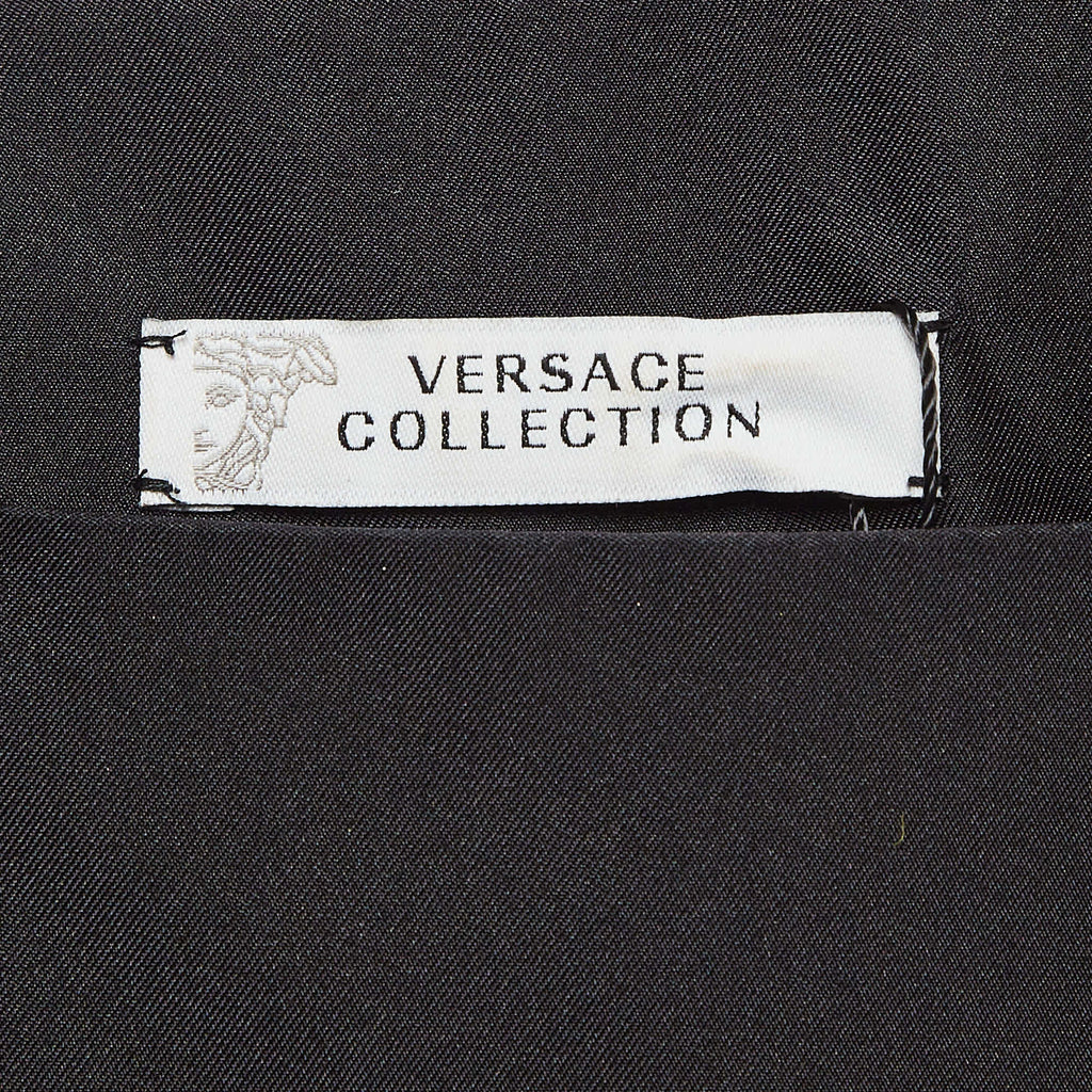 Versace Collection Multicolor Printed Silk Mini Dress