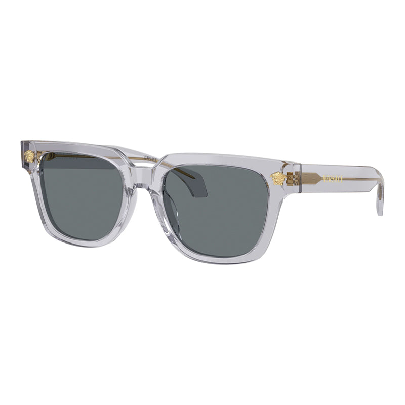 Versace Sunglasses Square Full Rim, Black Frame And Dark Grey Lens Ve4510Ugb1/87