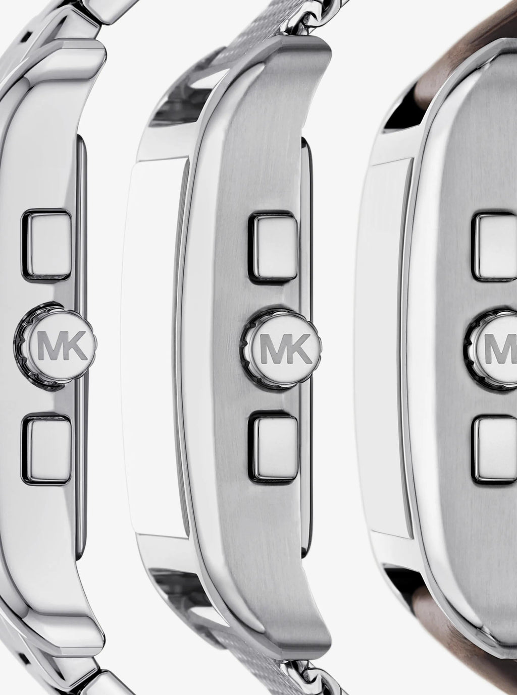 Monroe Silver-Tone Watch Strap Set