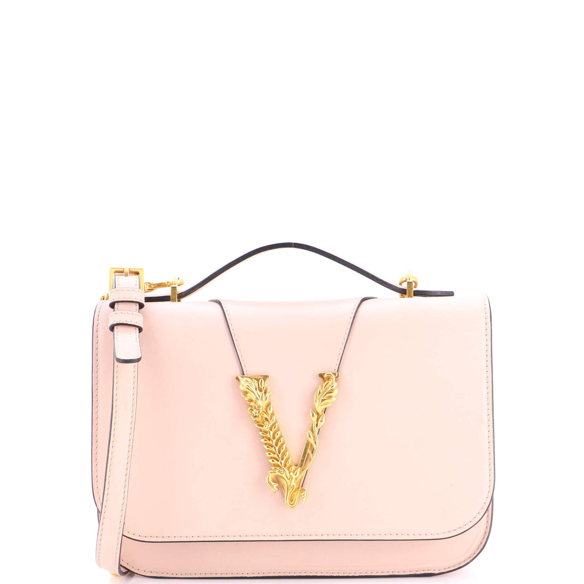 Virtus Flap Shoulder Bag Leather Small