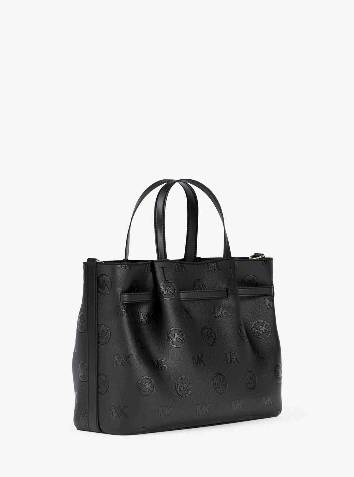 Carson Medium Logo Debossed Satchel
