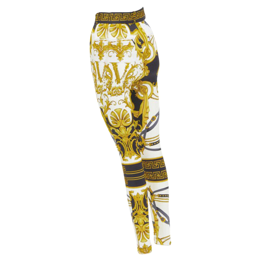 Versace Rodeo Barocco harness legging pants