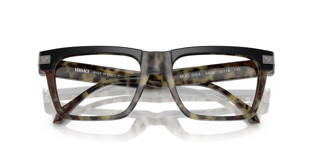 0ve3354 Oversized Square Tortoiseshell Sunglasses