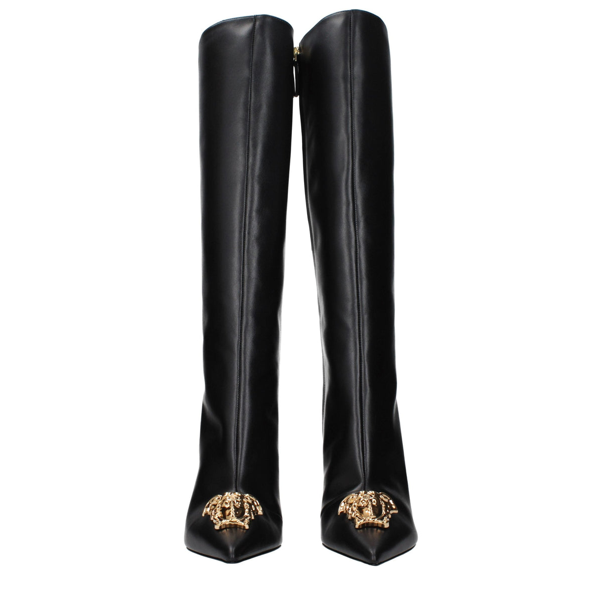 Versace Leather High Heel Women's Boots