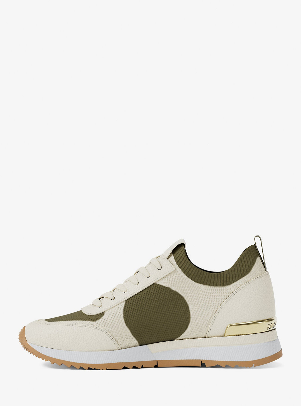 Michael Kors Outlet Jenkins Two-Tone Stretch Knit Trainer