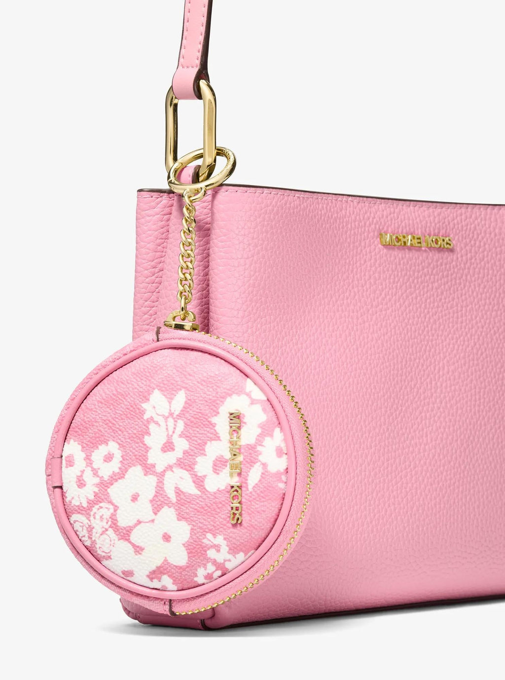 Trisha Pebbled Leather Crossbody Bag With Pouch
