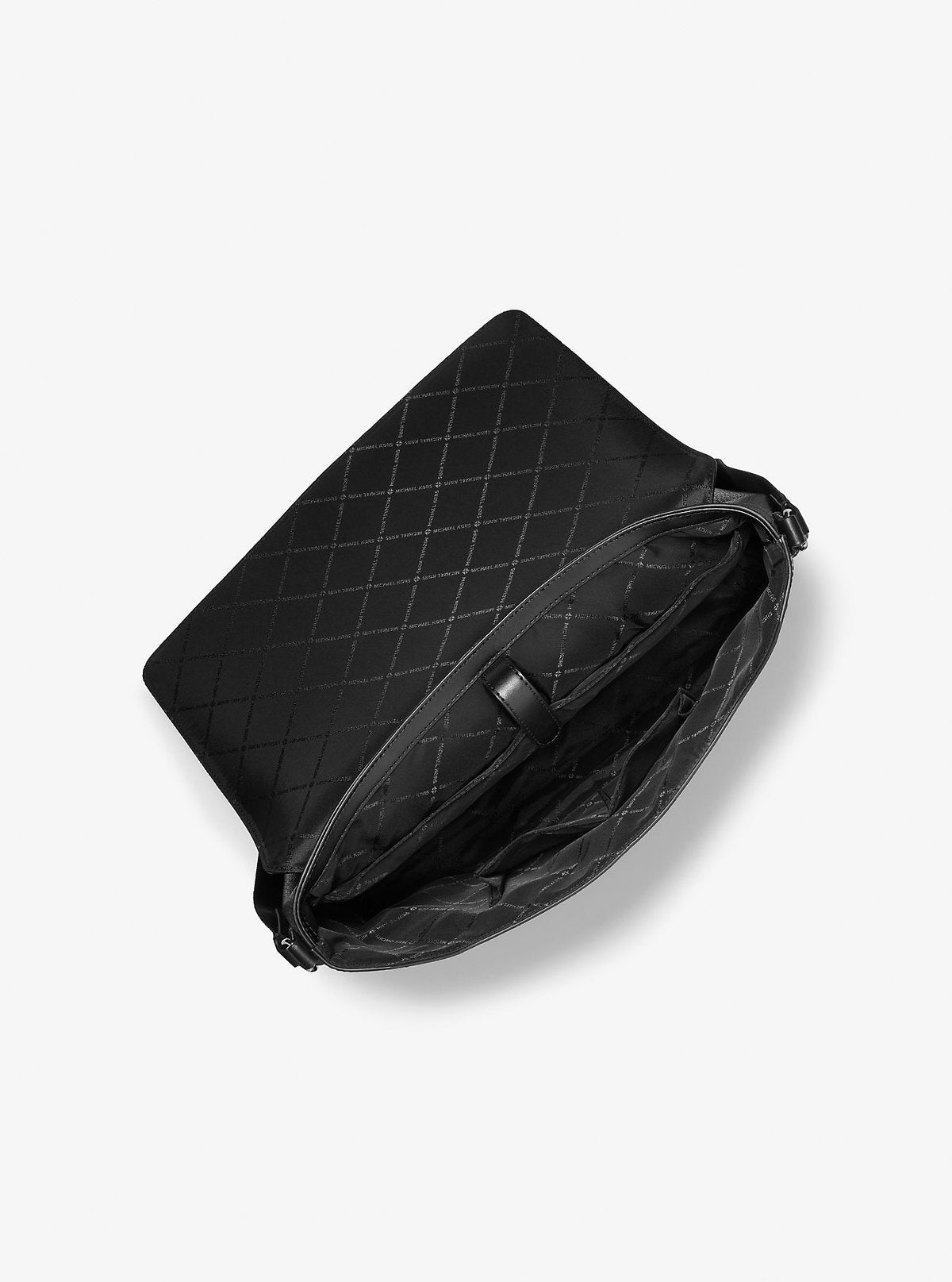 Cyrus Medium Pebbled Leather Messenger Bag