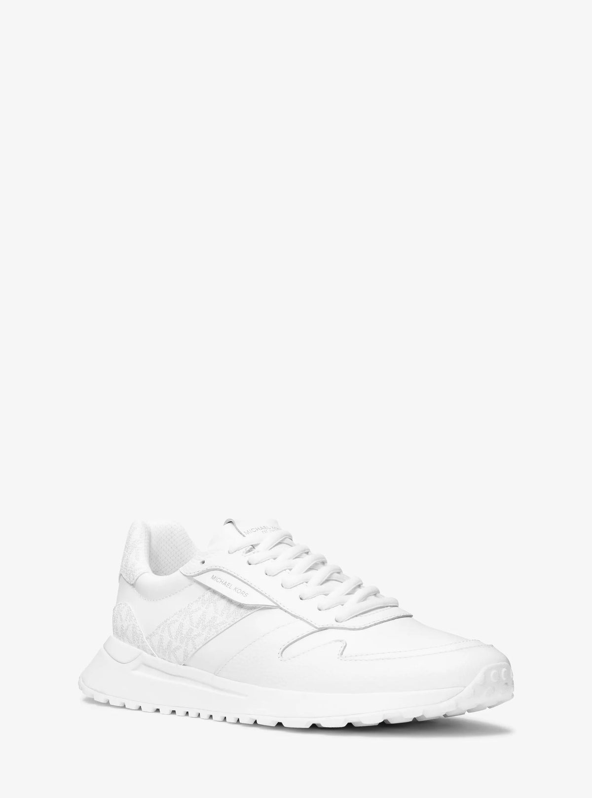 Dax Pebbled Leather and Logo Trainer