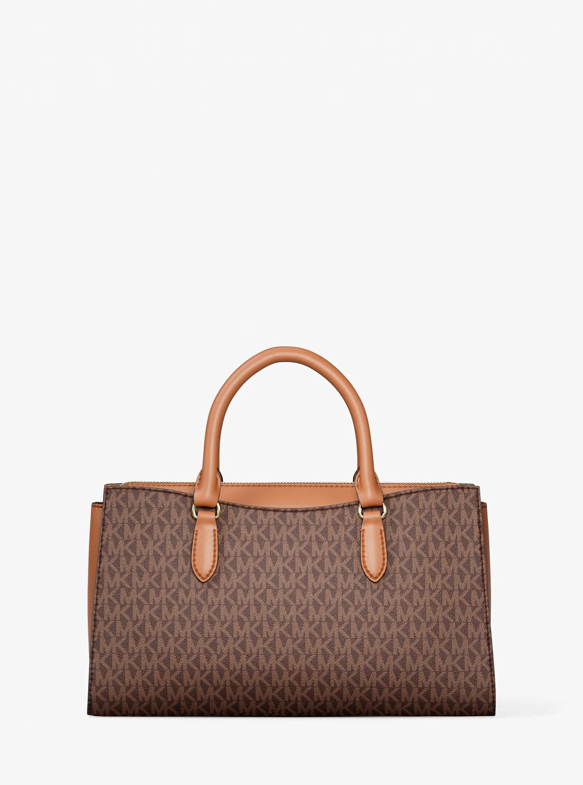 Arden Medium Signature Logo Top-Zip Satchel