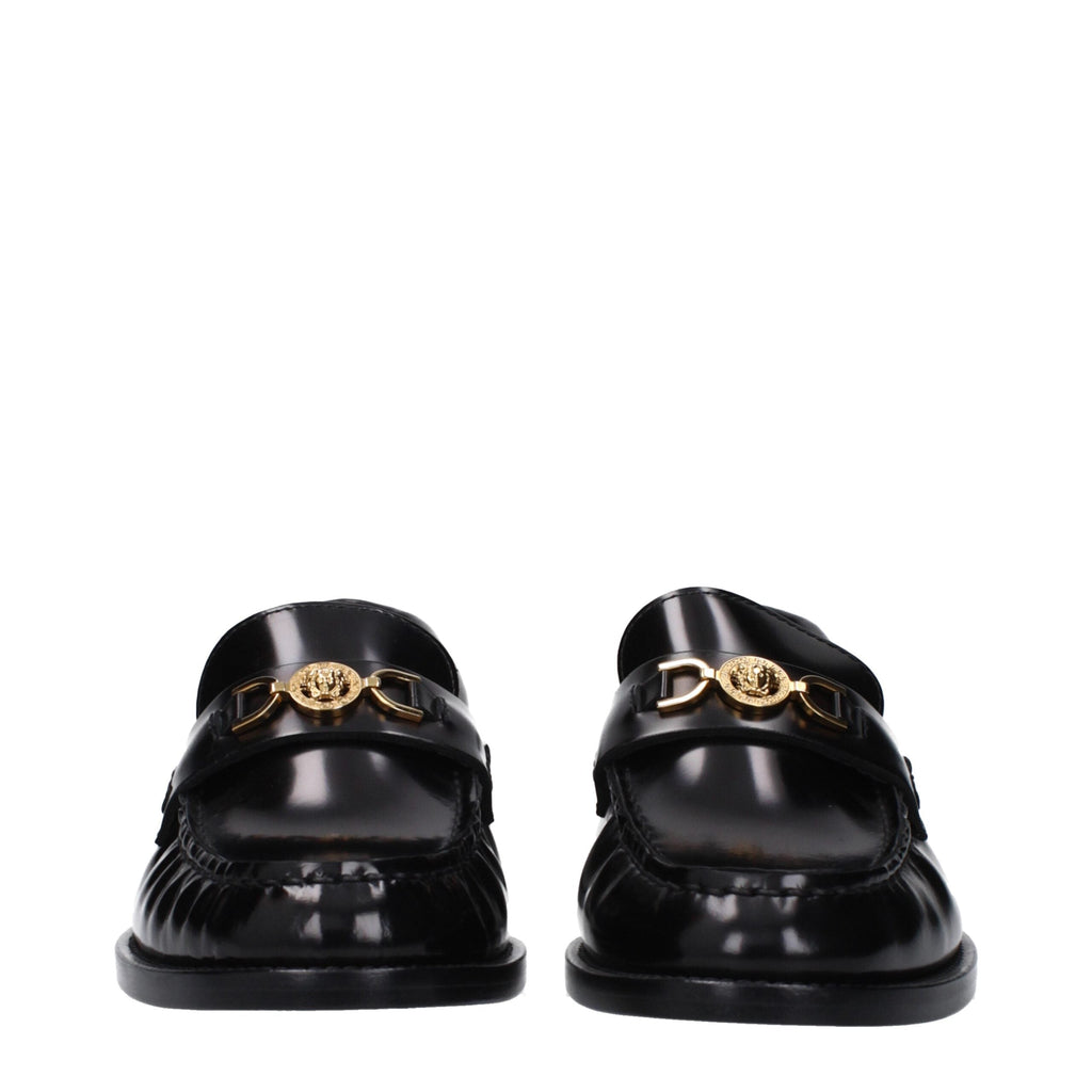 Versace Leather Slip-On Women's Loafers