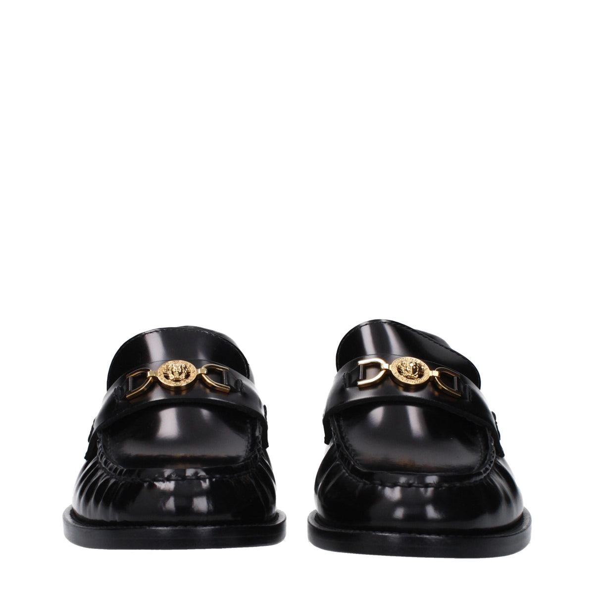 Versace Leather Slip-On Women's Loafers