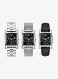 Monroe Silver-Tone Watch Strap Set
