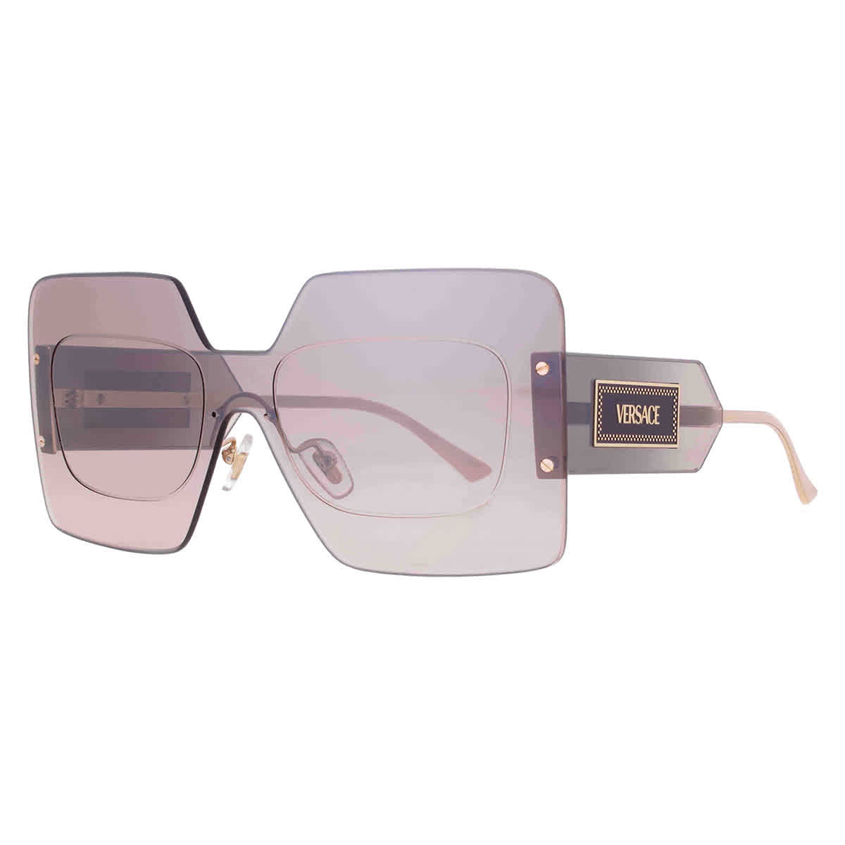 Versace Mirror Silver Shield Ladies Sunglasses VE2277 10026I 142