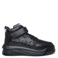 Versace Men's Black / Palladium Odissea High Top Sneakers
