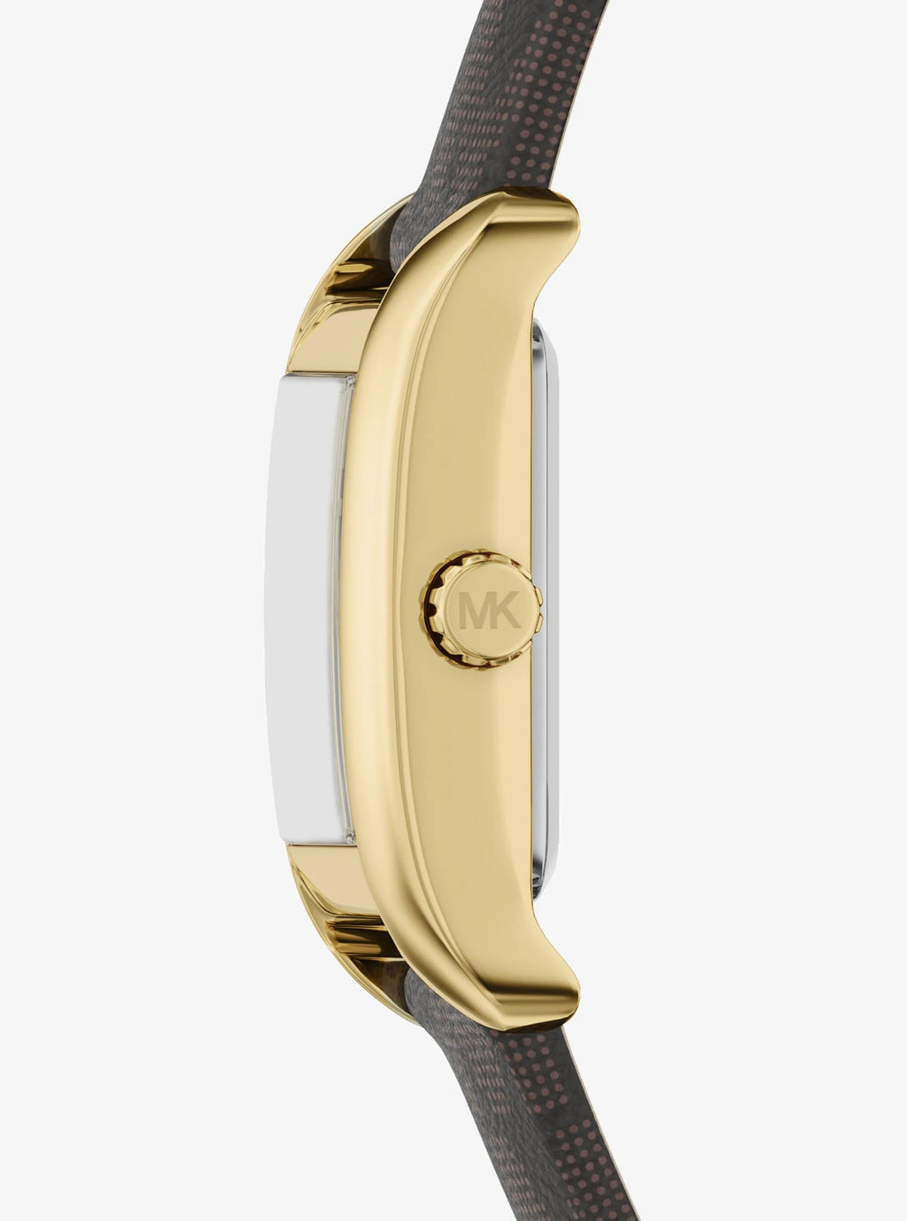 Mini Monroe Gold-Tone and Logo Strap Watch